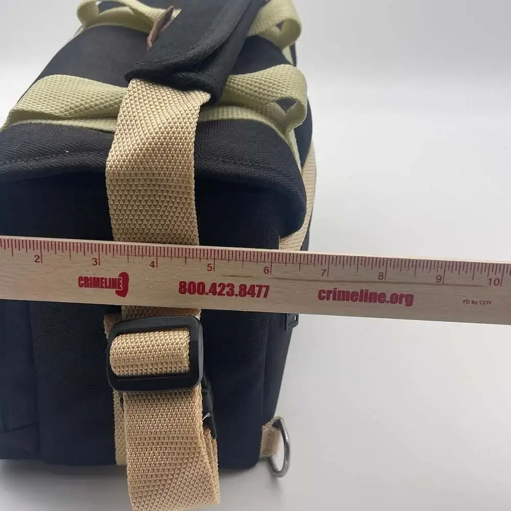 Matin Photo Club Black Canvas and Leather DSLR Camera Shoulder Bag